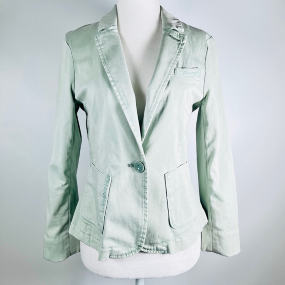 Women's Cartonnier Antropology Blazer XS Light Mint CA 32054 - Picture 2 of 8
